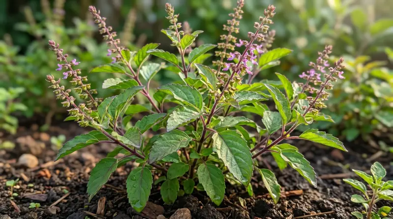 तुलसी (Ocimum tenuiflorum)